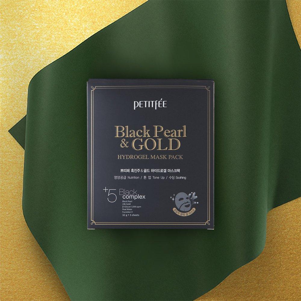 Petitfee Black Pearl & Gold Hydrogel Mask Pack