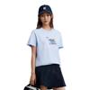 New Adidas T Shirt Women's Light Pink Blue IP3936