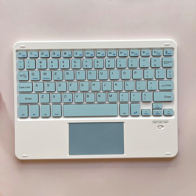 Silent Seven-Color Backlit Bluetooth Keyboard for Apple & Huawei Tablets, Connects to Mobile Phones