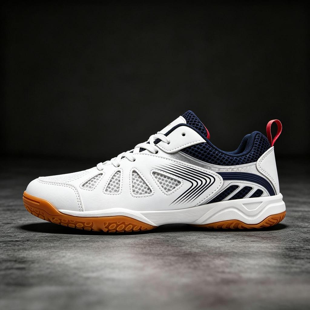 Unisex Badminton Table Tennis Court Shoes MD Rubber Sole Sizes 37-44 for Indoor Training Gym Practice Walking and Daily Sport Wear