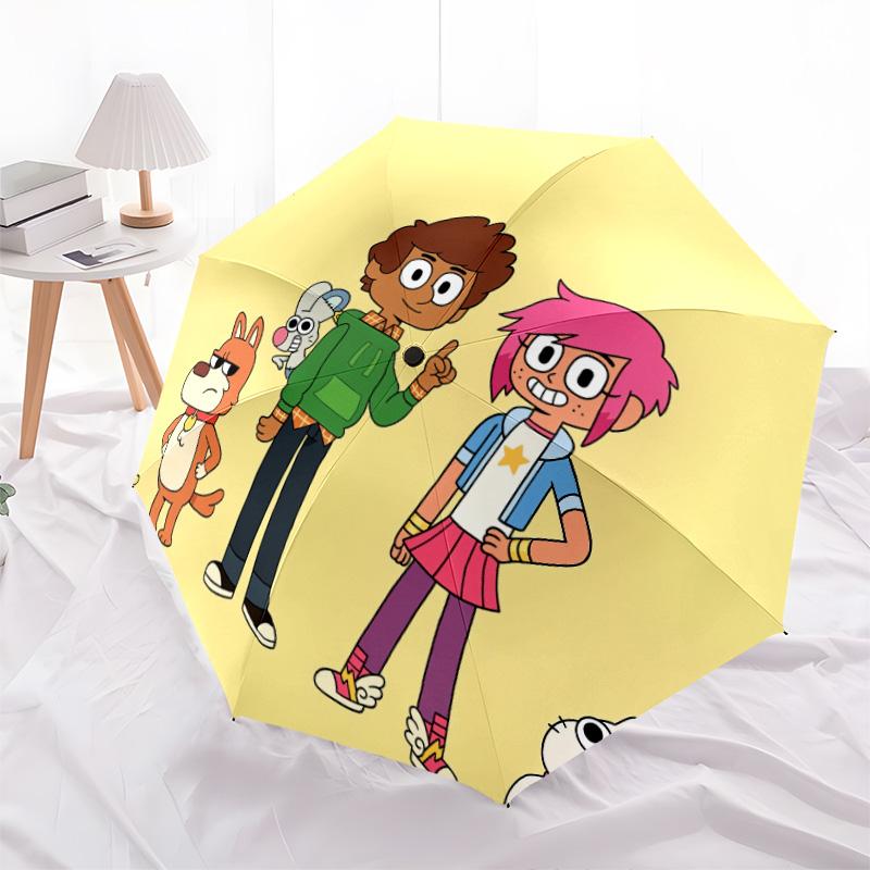 Узор «Шоу громких звуков», автоматический складной зонт, портативная и складная конструкция, 8 спиц, рождественский или день рождения подарок.