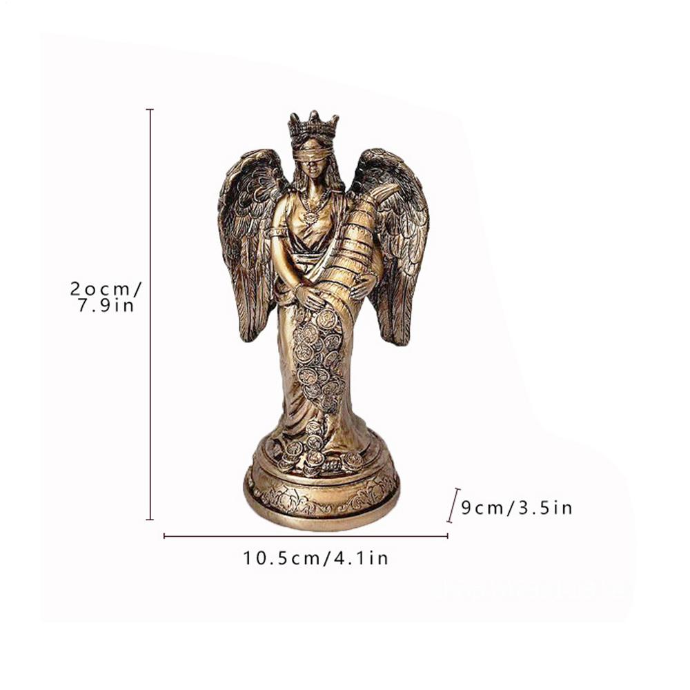 

Богиня Богатства Греческий Ангел Украшение Статуэтка Богини Удачи из Смолы Декоративная Фигурка Держатель для Ручек Для Дома Офиса Студии