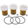 DVPARTS 3 Pcs Fuel Filter With 6A320-59930 6A320-58830 For Kubota B1410 RTV900 L320 B3030 B7400 L3800DT L3800F RTVX1120DW RTVX1140R RTVX900W PF9911