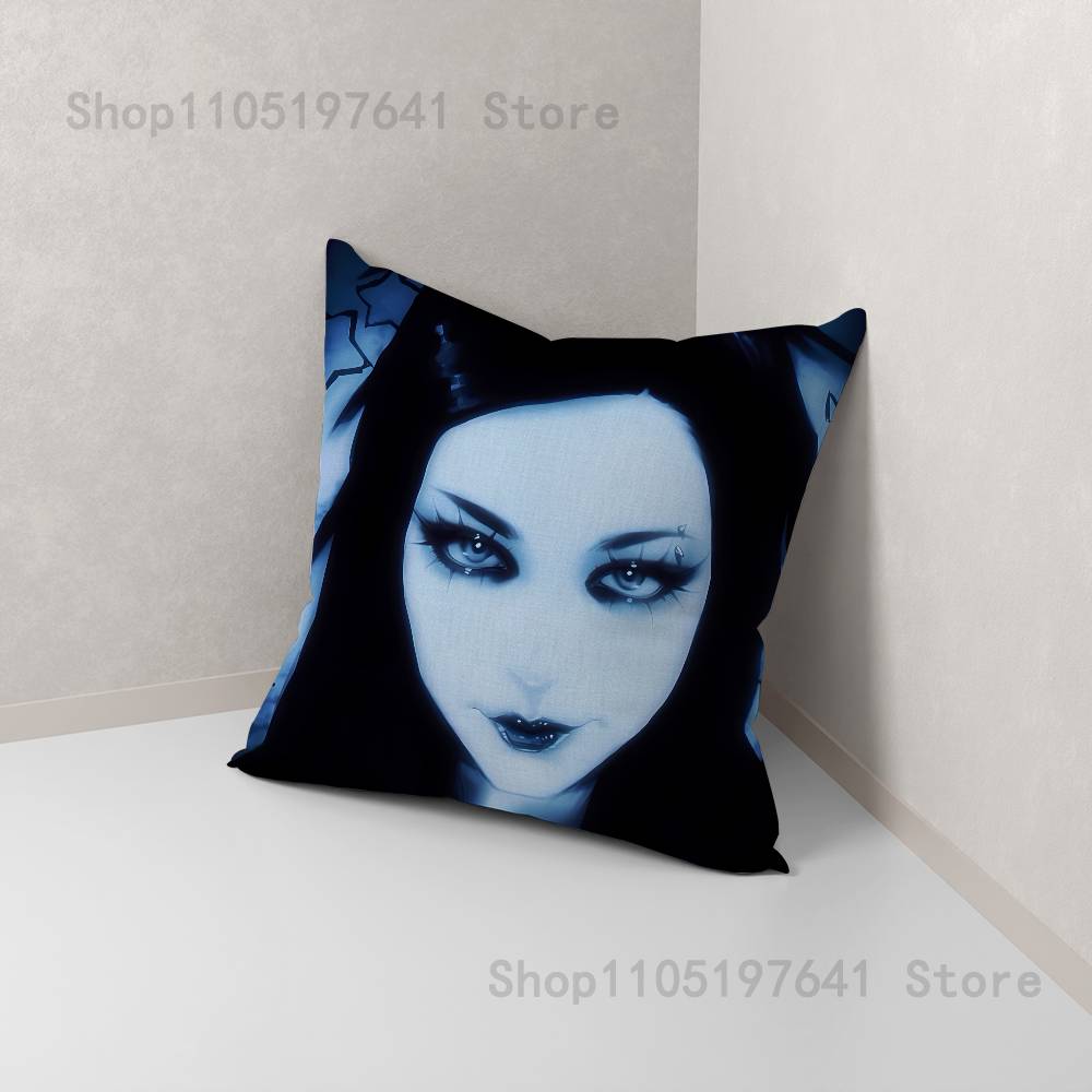 Anime E-ergo P-Proxy Pillow Case For Sofa Decor Car Office Room Printing Cushion Cover Decorations and Protector