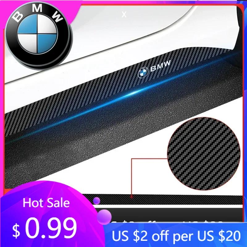 LPTJD1 Car Sticker Hot 2pc Car Door Side Skirt Sill Stripe Carbon Decals Accessories For BMW E46 M E90 E60 F10 F30 G20 X1 X3 X4 X5 X6 E