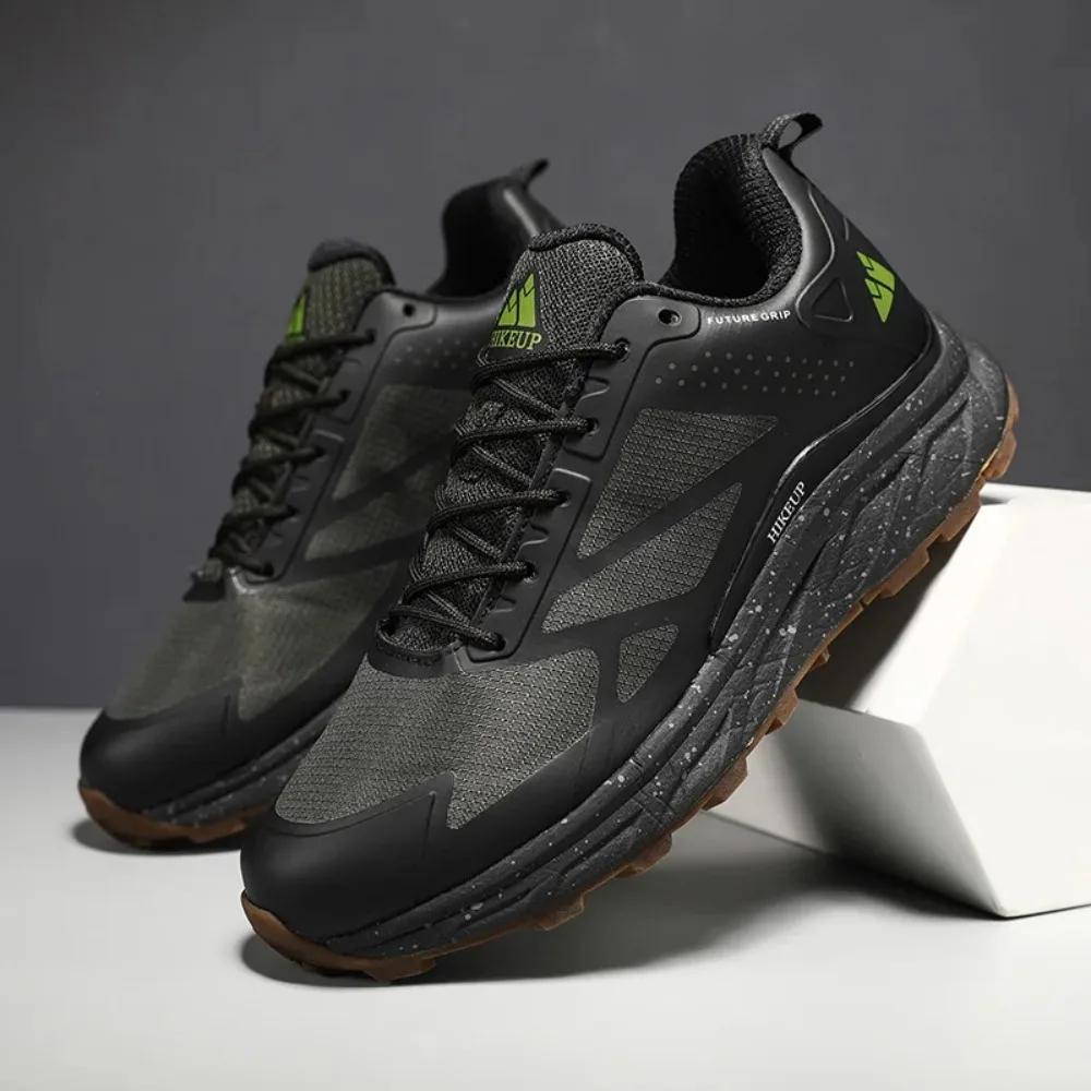 Men's Hiking Trail Running Shoes Breathable Hiking Sport Trail Male Comfort Trekking Running Sneakers