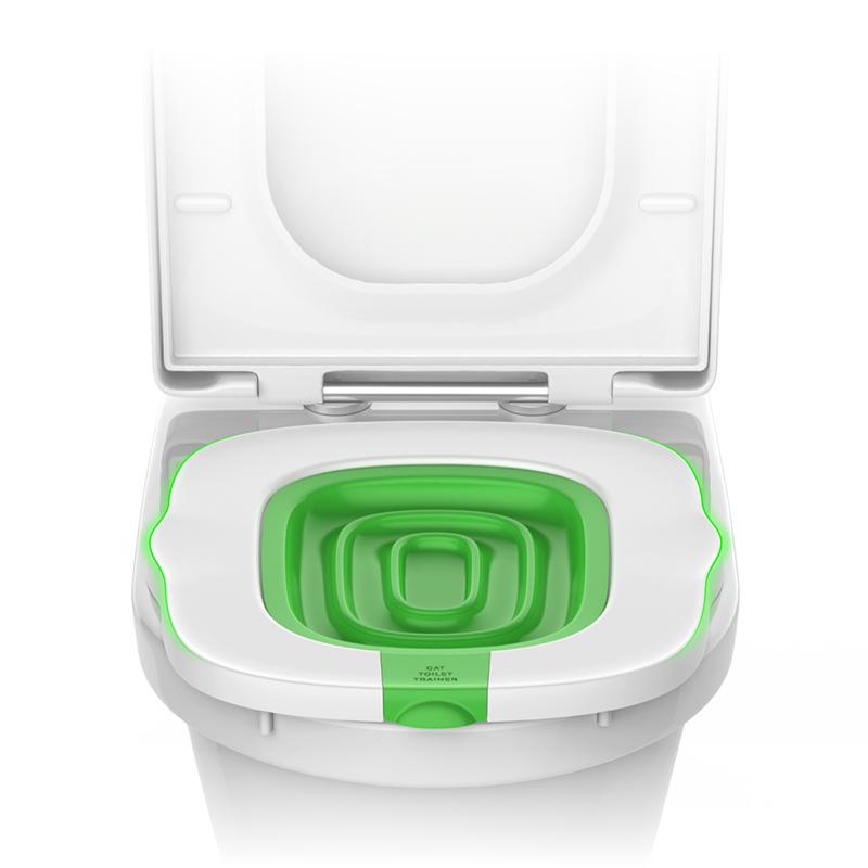 1PC kočičí záchodový trenažér Upgradovaný samoobslužný záchodový trenažér pro kočky Příslušenství k záchodům pro kočky