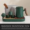 High-End Portable Ceramic Travel Tea Set with Tea Caddy