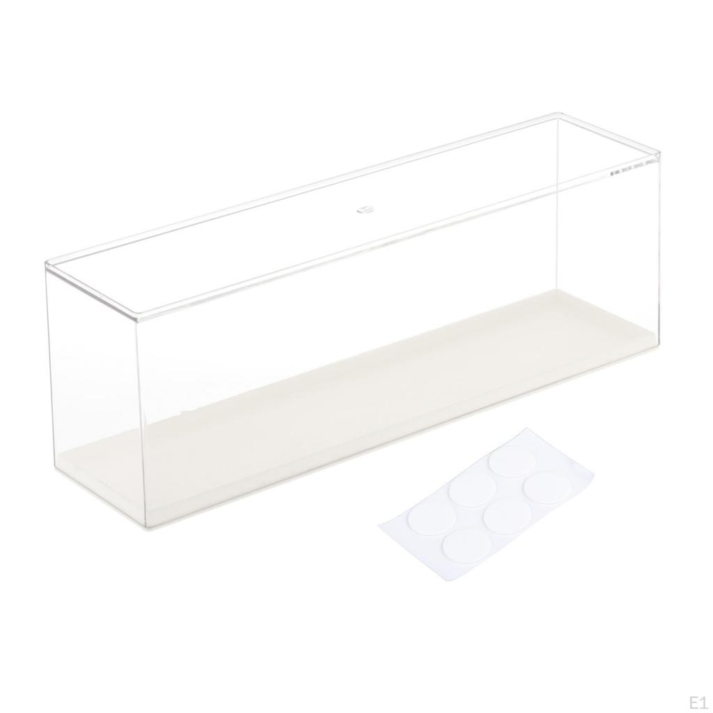 Klare Ausstellungsbox Staubdichte Box Stapelbarer Organizer Abnehmbare Regale Figur