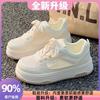 Mesh breathable white shoes for women 2025 new popular summer thin and thick soled board shoes