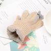 Finger Warm Soft Cute Cartoon Cats Knitted Gloves Thicken Warm Touch Screen Mittens Full Finger
