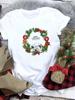 Lovely Merry Christmas Funny Trend T Shirt Women Short-Sleeved Print Tee Shirt Female Trend Clothing Women Casual Graphic Tee