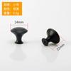 2pcs Diameter 23 27mm Zinc Satin Nickel Cabinet Pull Cupboard Drawer Handle Knobs Wardrobe Handle With Screw Furniture Hardware