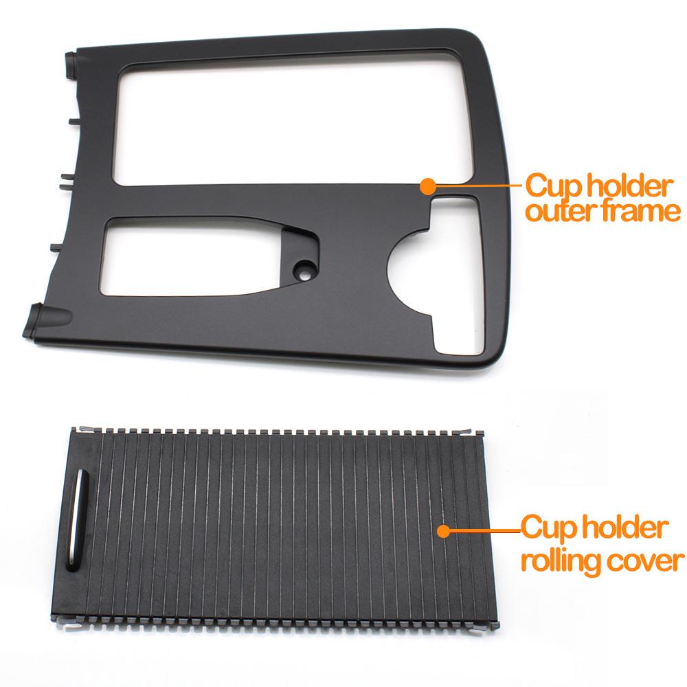 

RHD Car Central Armrest Drink Cup Holder Outer Frame Cover For Mercedes Benz W204 C E Class C180 C200 C220 W207 W212 E260 E300