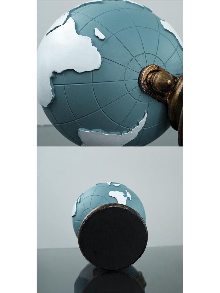 European Retro Globe Pen Holder - Room & Office Decor, Desktop Storage, Student Gift