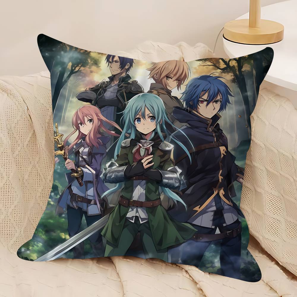 Mushoku Tensei Jobless Reincarnation Personalized Picture Text Home Decorative Pillows Household Gifts 45x45cm