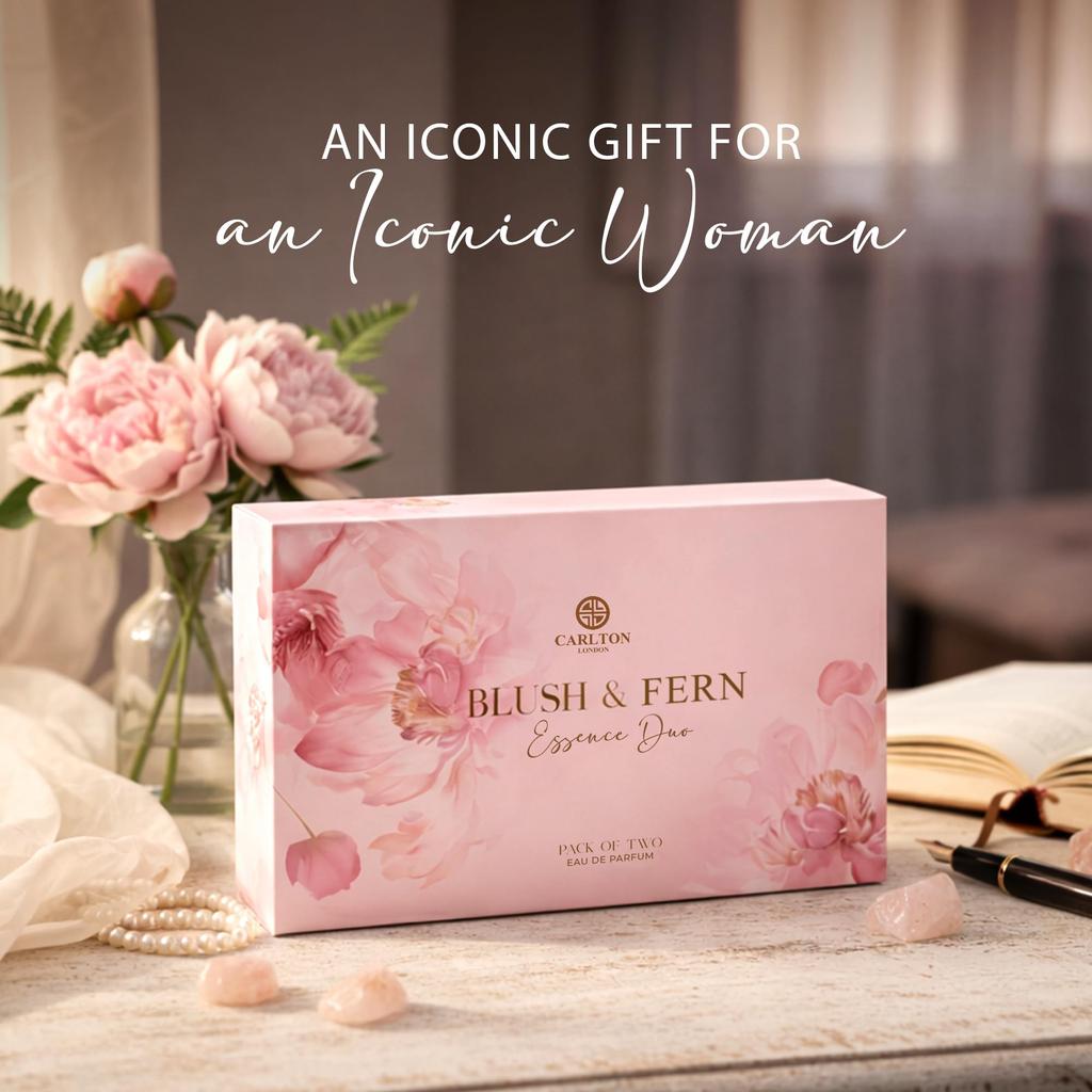 Carlton London Blush & Fern Women Gift Set - Pack of 2 (30ml each) | Long Lasting Limited Edition Perfumes | Floral Fruity Luxury Fragrance | Gift f