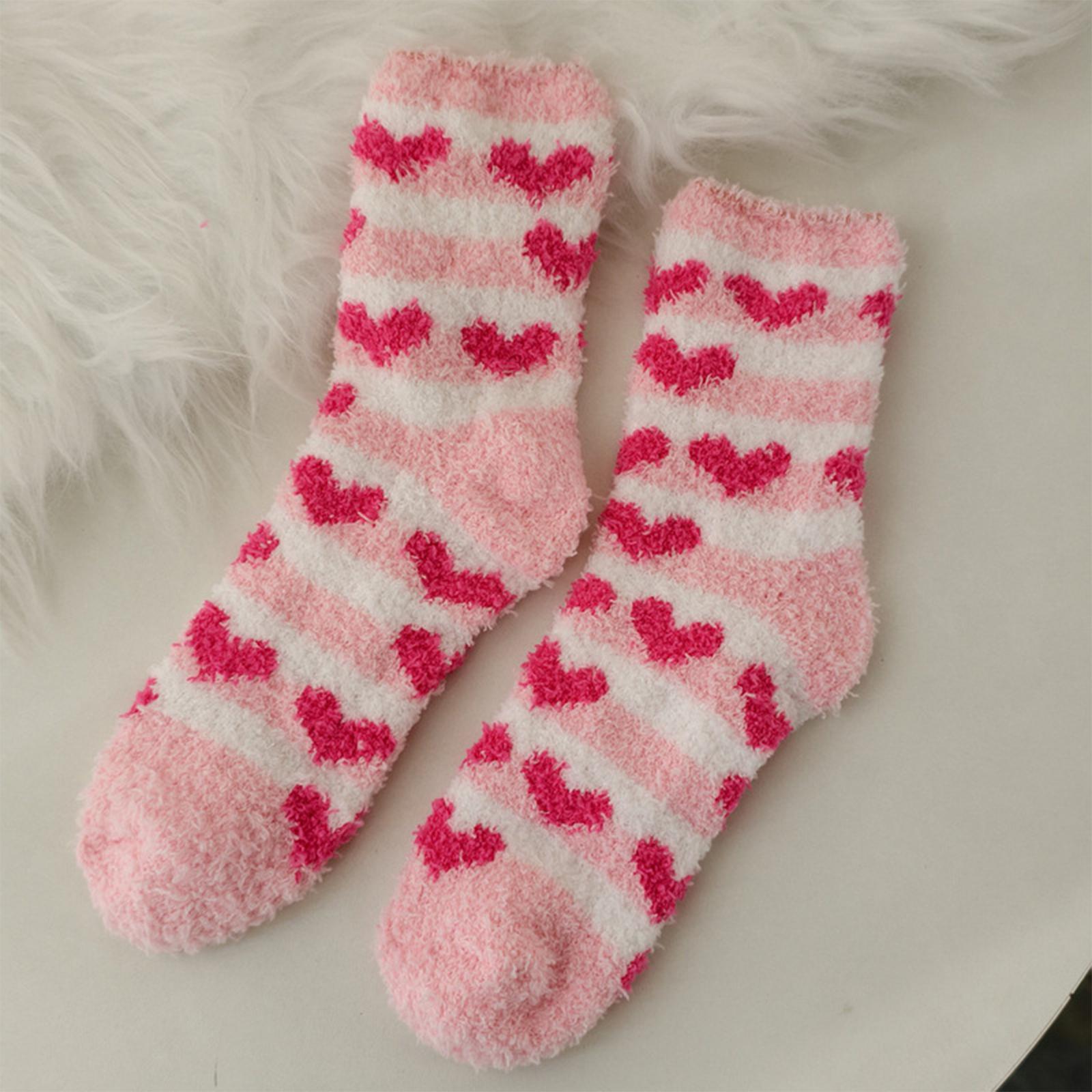 

Ladies Coral Velvet Socks Valentine s Day Non Shedding Floor Socks Half Velvet Socks One Size