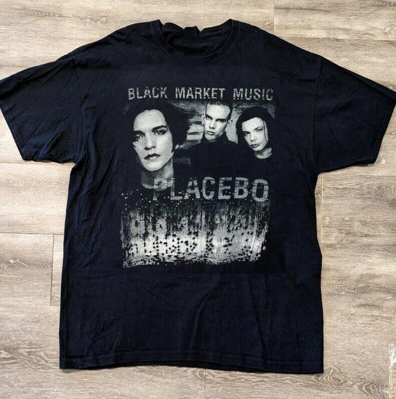 Vintage Placebo black market music band Tee Cotton Unisex Shirt EG190 XL