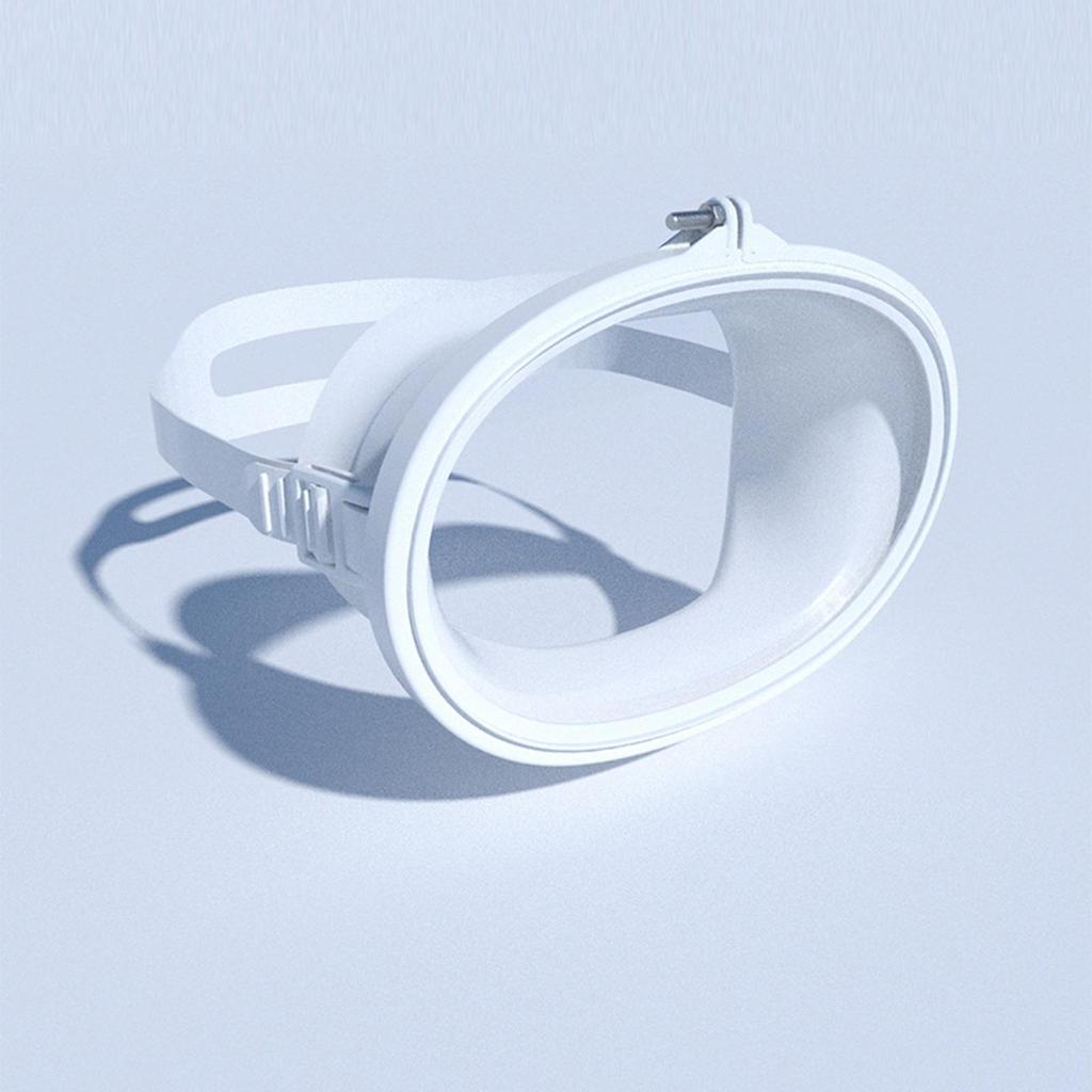 Scuba Goggles Anti Fog Wide Angle Snorkelling Equipment Silicone and Glass Portable Swimming Mask Single Lens Oval Shape