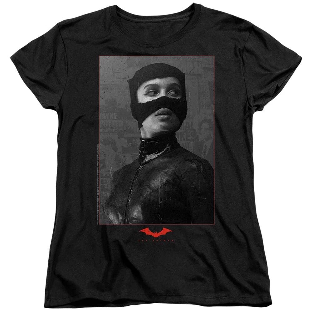 The Batman  Catwoman Worn Portrait  Women s T-Shirt S