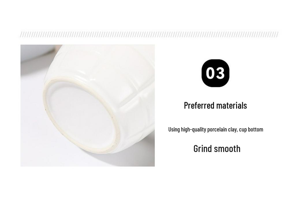 Kreative granatenförmige Scherz-Keramik-Kaffeetasse mit Deckel