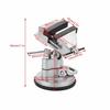 Asixx Rotating Clamp Vise, 360 Rotating Table Vise, Aluminum, Work Tool, Fixed, Silver