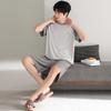 New 2026 Men's Modal Short Sleeve Pajama Set – Cool, Lightweight Summer Wear for Home or Outdoors