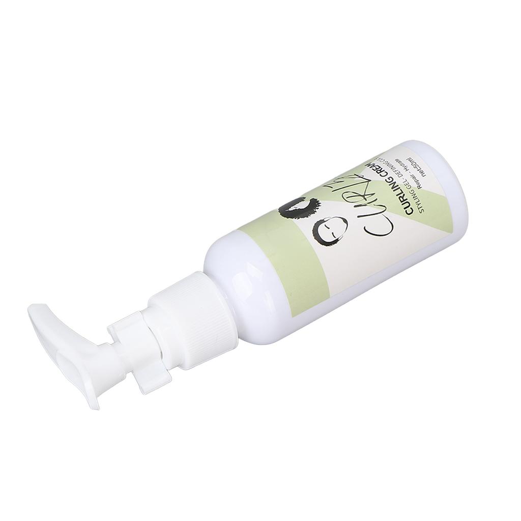 Curl Defining Cream Curly Hair Elastin Hair Moisturizing Curly Hair Styling Fluffy Elastic Cream
