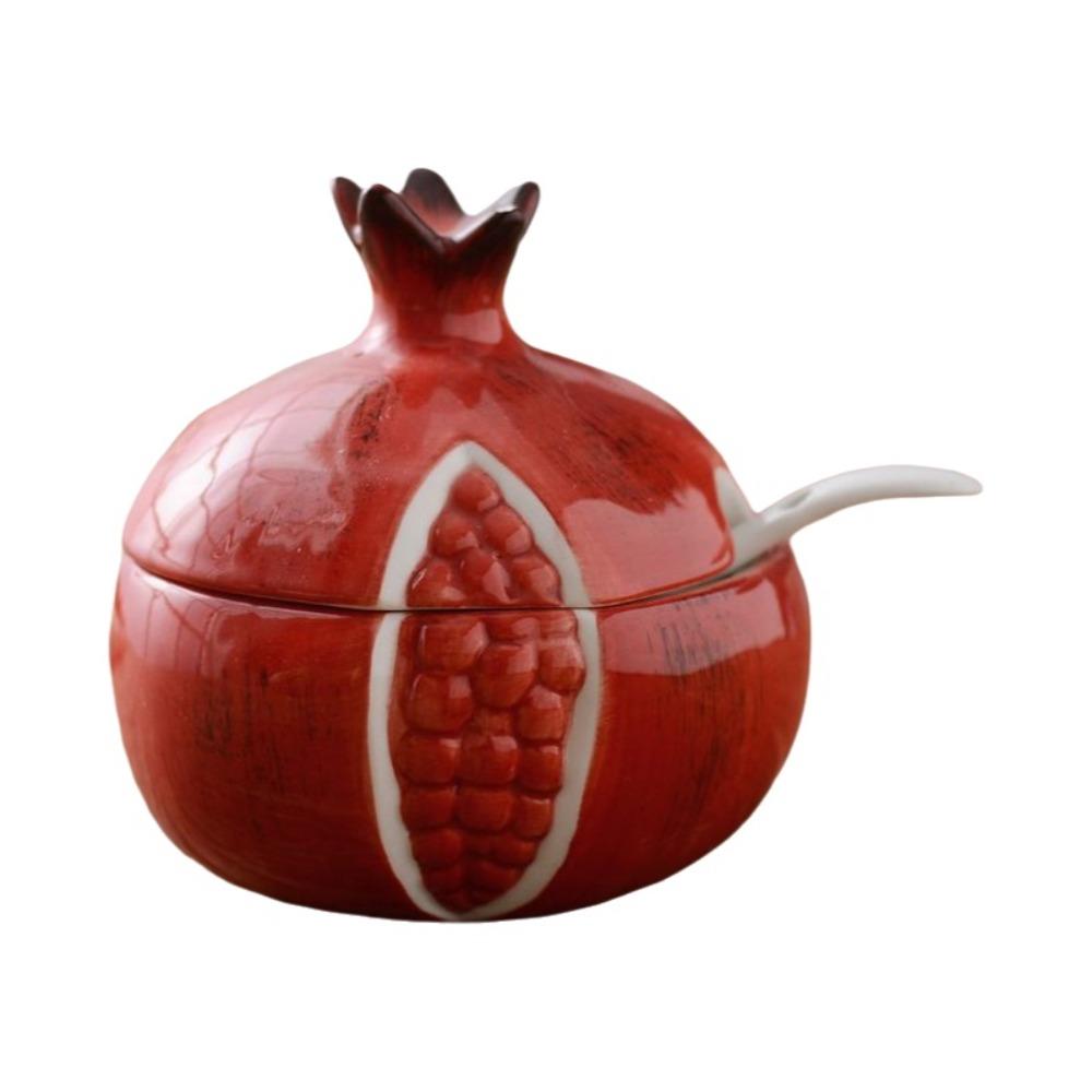 Japanese-style Salt Sugar Jar Fruit-shaped Spice Storage Jar Spice Container  Spice Storage