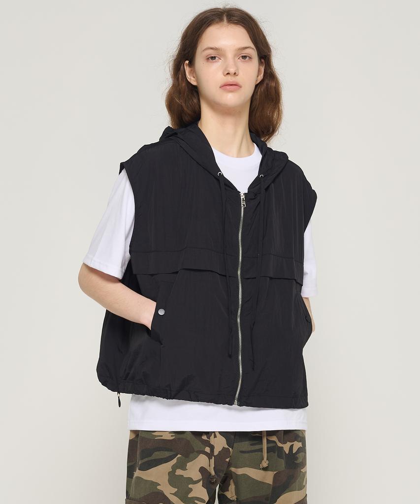 Cargobros For Woman Light Utility Hooded Vest (Black)