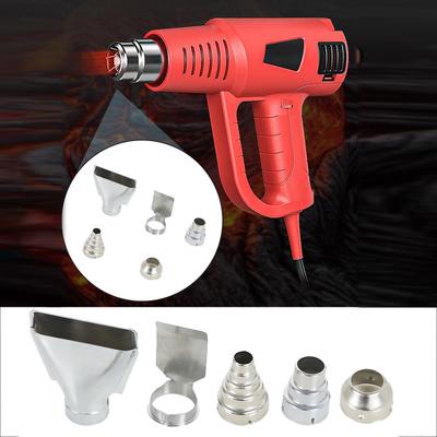 5pcs Heat Gun Nozzles 35mm Diameter Hot Air Gun Heat Resisting Nozzles Stainless Steel for Rework Soldering Station Hot Blower
