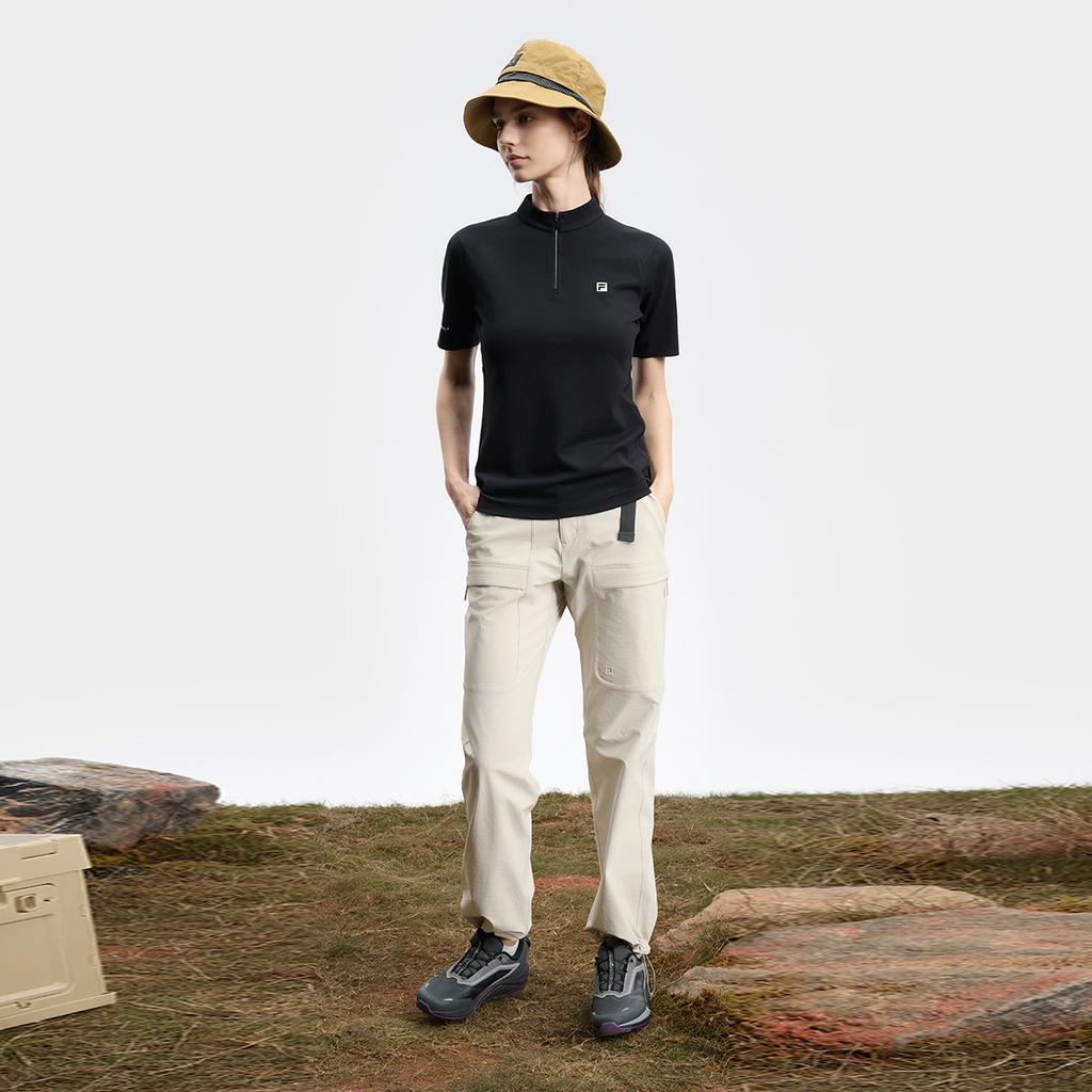 New FILA T Shirt Women's Pitch Black A11W437112FBK