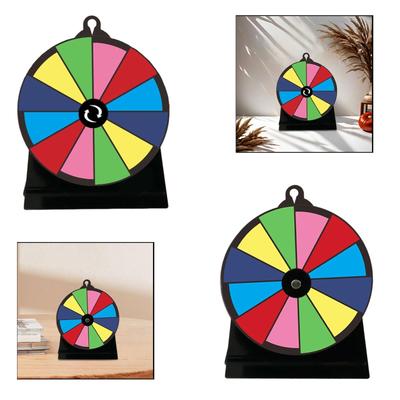Roda da Fortuna de 15cm Brinquedo de Jogo Rotativo Portátil para Carnaval Feriado Aniversário