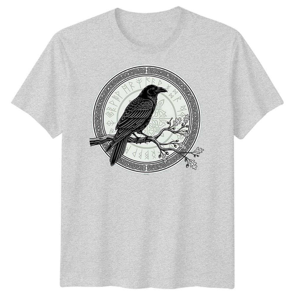 Raven Norse Mythology Runes Celtic Knot Unisexs TShirt