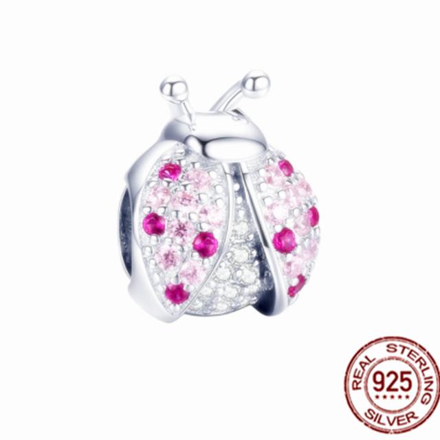 925 Sterling Silver Sparkling Butterfly &Balloon Bear Charm Beads Fit Sweet Fasion Bracelet Bangle Diy Women Jewelry Making