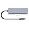 Aluminum USB Type C Hubs With HDTV Output USB Port And Memory Card Reader For Computers