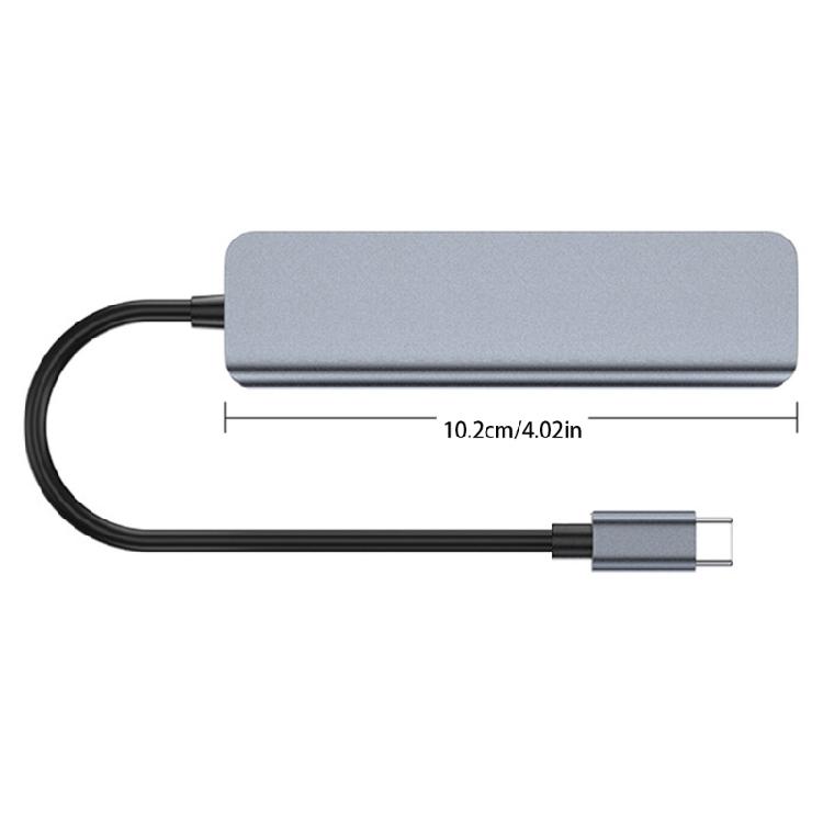 Aluminum USB Type C Hubs With HDTV Output USB Port And Memory Card Reader For Computers