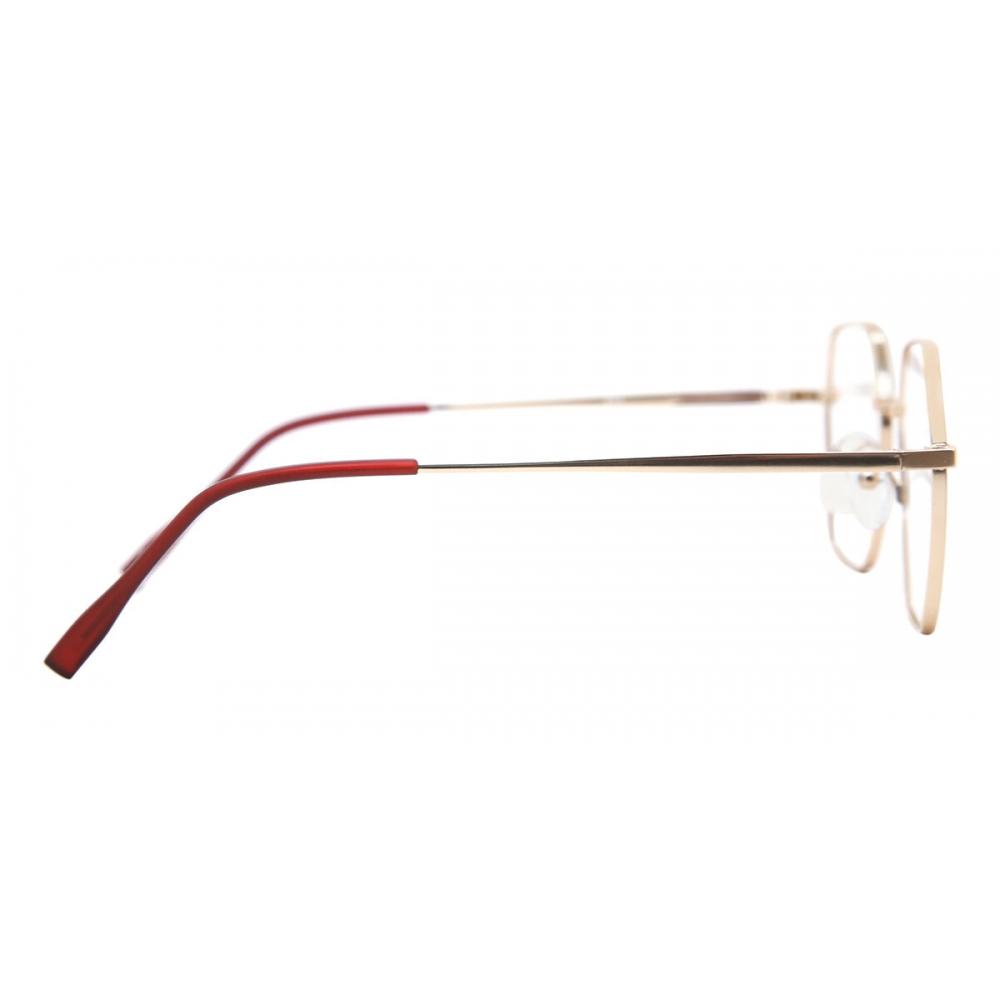 Vollrand Geometrisch Gold Rot Smartbuy Kollektion Addisone 911f Modische Herrenbrille