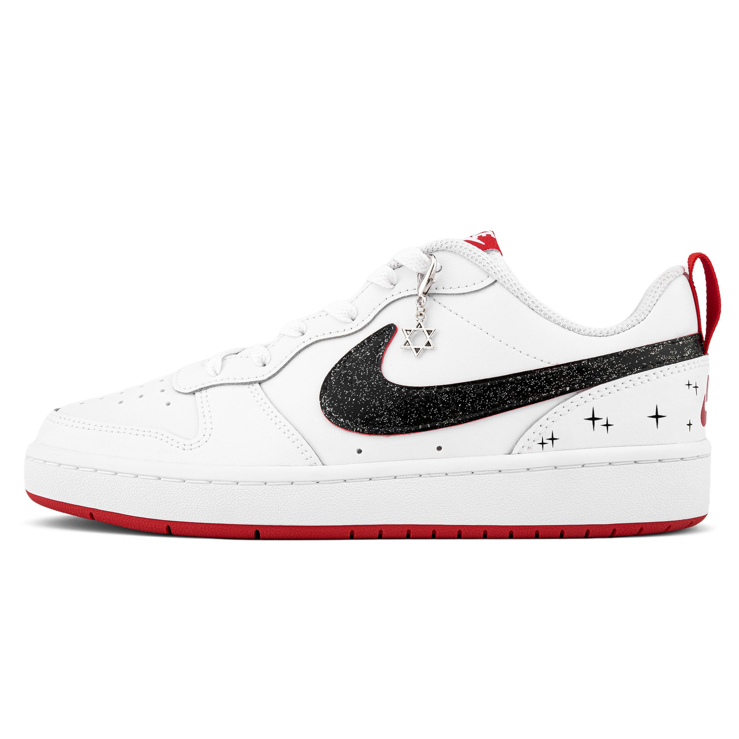 

Nike Court Borough 2 Low top Skateboard Shoes Women s White BQ5448-103(Team943-) 35.5
