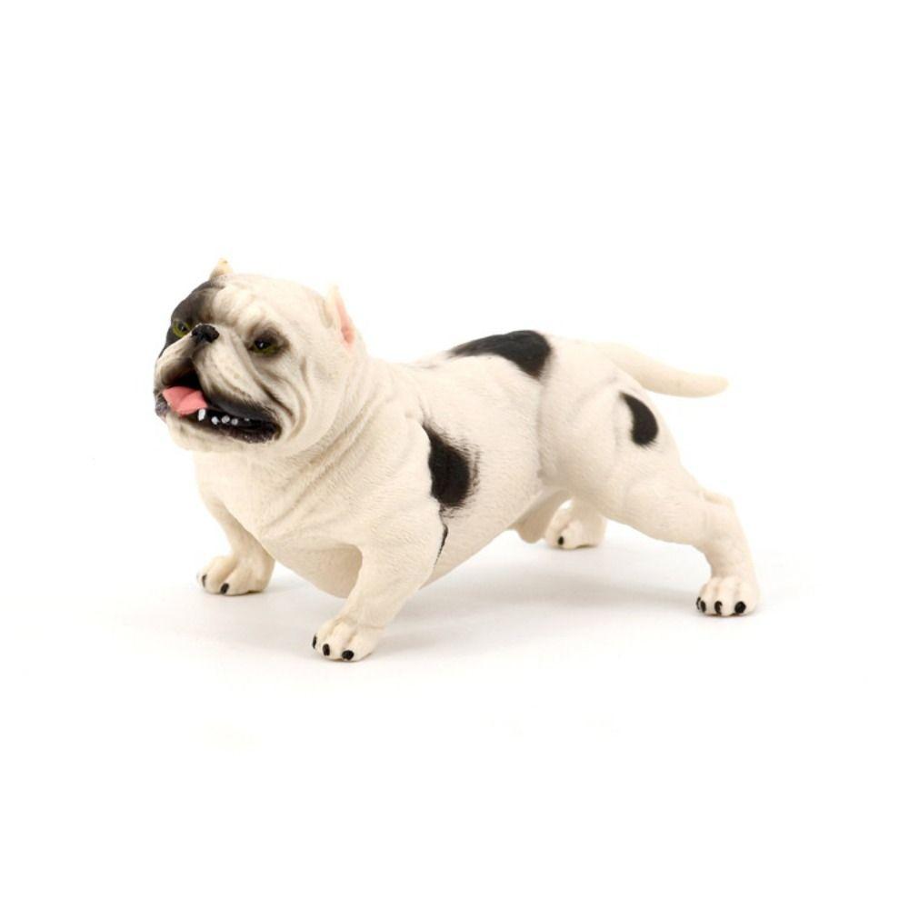 Animal Model Simulation Bulldog Educational Pitbull Figurine Children Toys Bulldog Model  Kids Toy