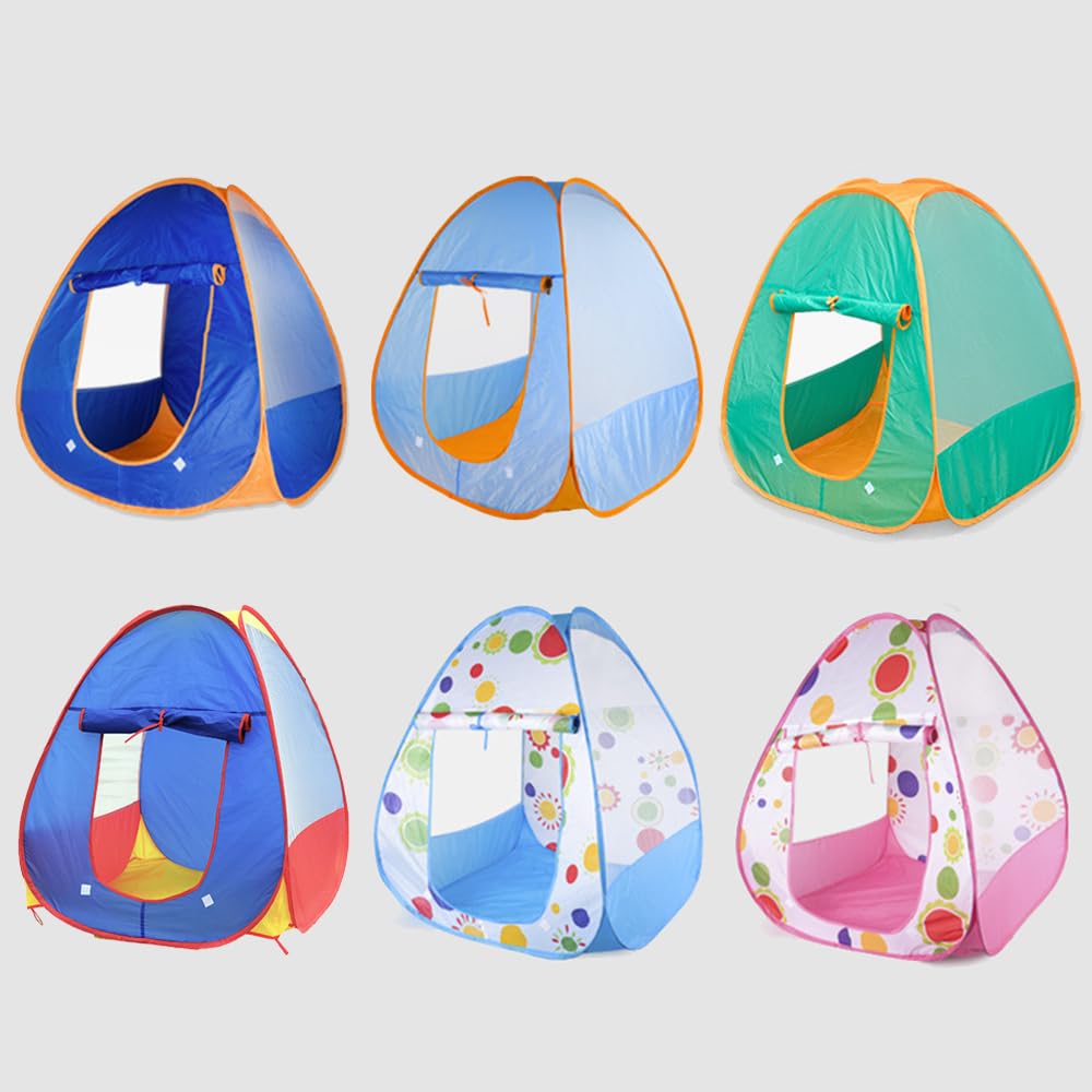 Foldable Kids' Tent with Tunnel, Portable, One-Touch Assembly, Ball Pit Compatible, IndoorOutdoor Use, Breathable Mesh, Secret Base, Parent-Child