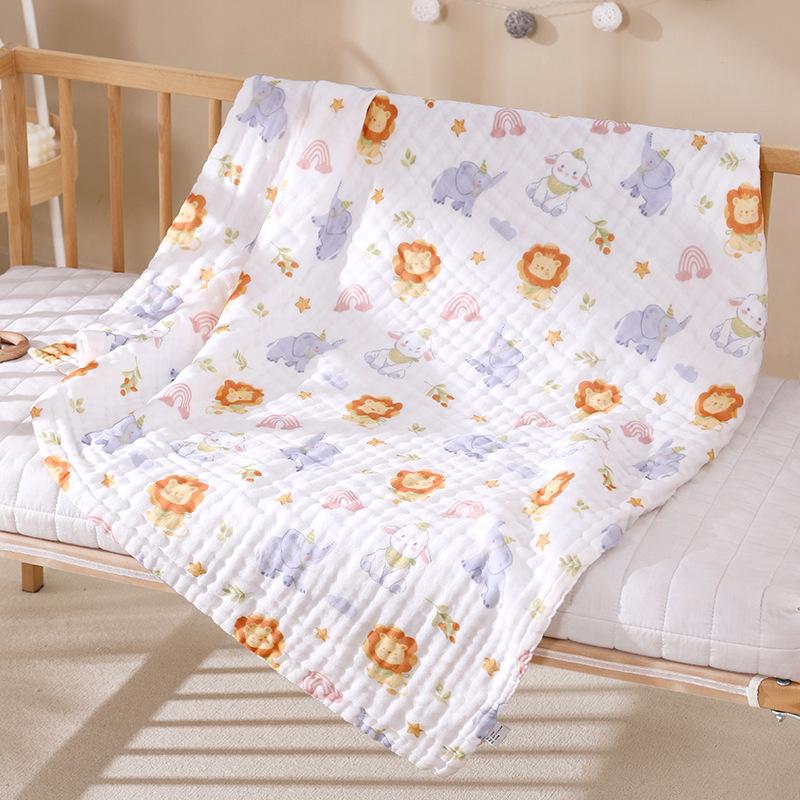 Newborn Cotton Swaddle: Six-Layer Baby Gauze Bath Towel & Quilt