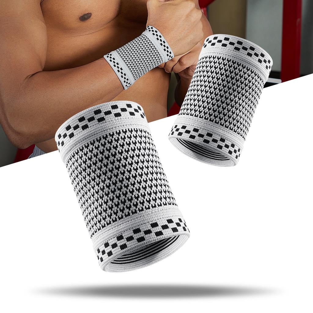 1 Piece Compression Wrist Wraps Elastic Brace Support for Men Women Tennis Tendonitis Carpal Tunnel Sport Wristbands
