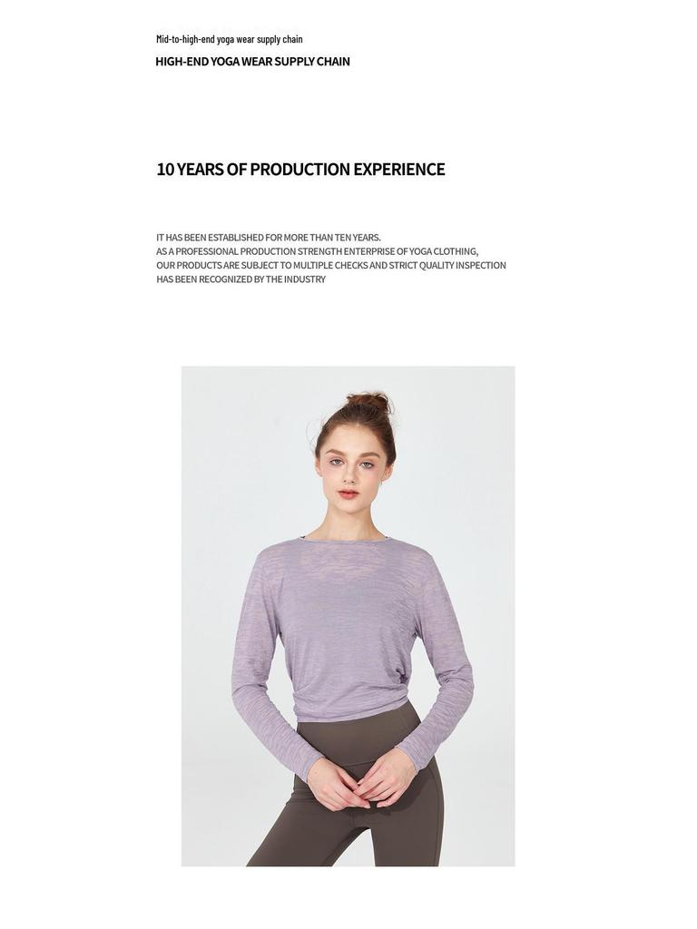 Autumn/Winter Yoga Wear: Quick-Dry Long Sleeve T-shirt Fitness Base Layer