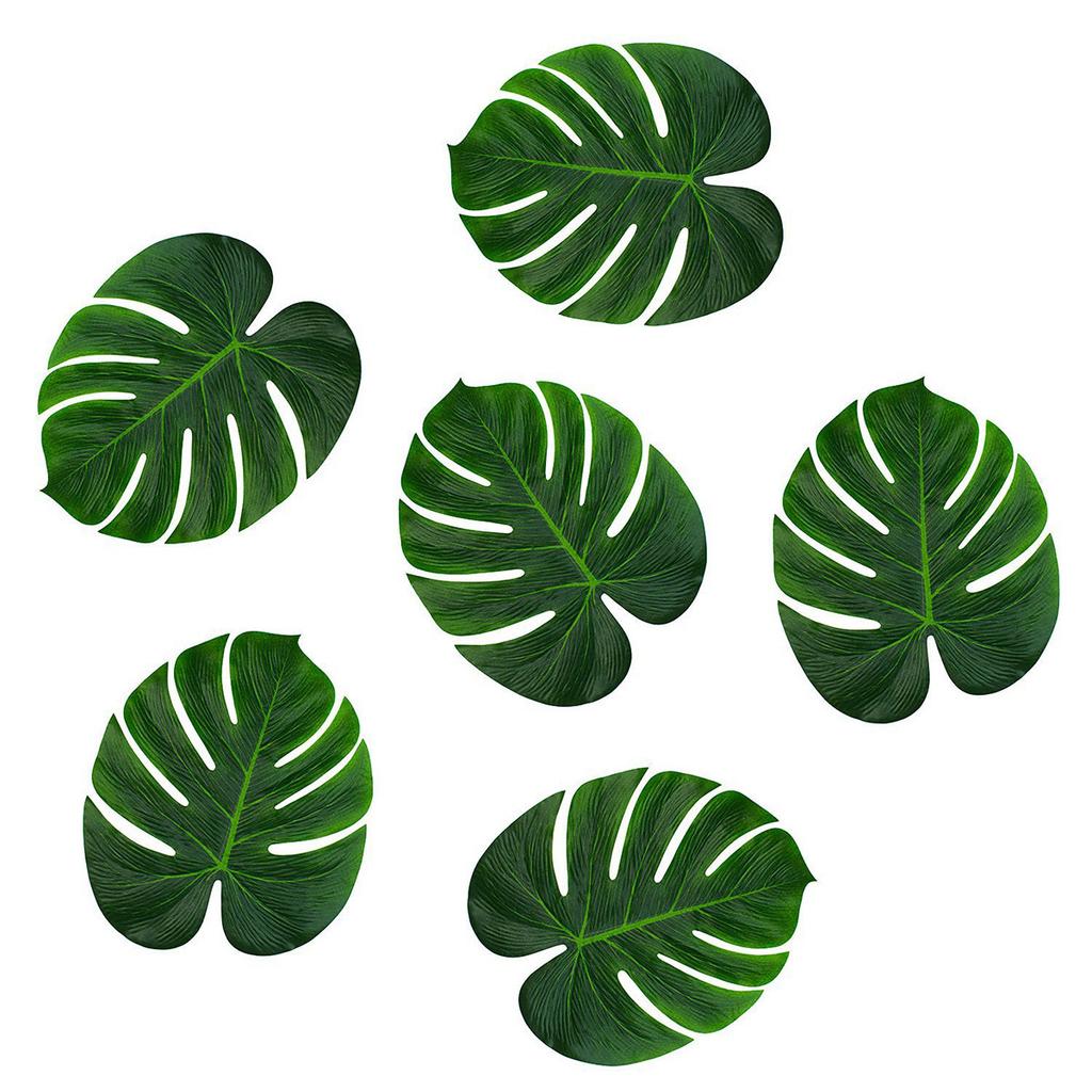 30Pcs Artificial Monstera Leaves Green Simulation Plant Leaves Home Decoration Set Small Medium Large Tropical Leaf Arrangement