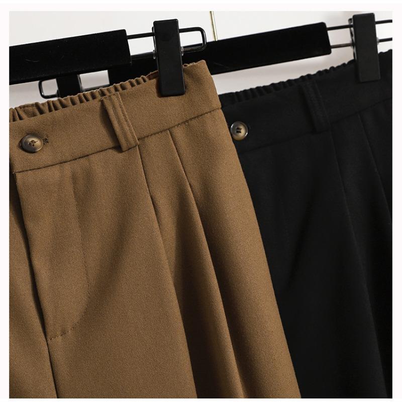 DIMANAF 2025 Spring Plus Size Pants High Waist Women Basic Elastic Pants Loose Female Casual Harem Pants