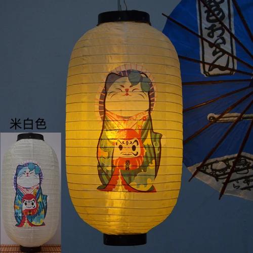 Japanese-style Lucky Cat Waterproof Lanterns Sake Izakaya Sushi Lamian Noodles Cuisine Restaurant Advertising Holiday Decorative