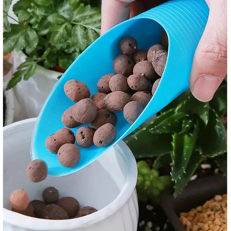 4 szt./zestaw, plastikowa trwała łopata do wiaderka do uprawy w doniczkach, cylindryczna łopata do gleby do roślin mięsnych, narzędzia ogrodowe, miniaturowe narzędzie do sadzenia w ogrodzie