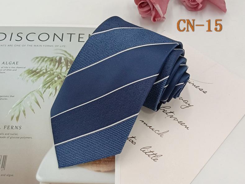 Herren Formell 8cm Schwarz Gestreifte Krawatte, Polyester-Seide, Jacquard Garngefärbt, Handgestrickt.